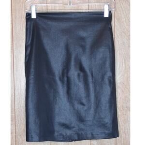 All Saints Metal Pencil Skirt Size 4 Zipper Down Back of Skirt Style #WE052E
